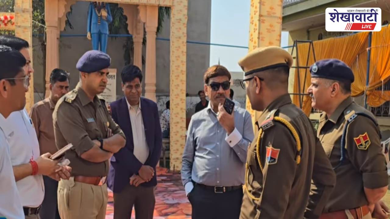 Jhunjhunu News : कलेक्टर- SP का नवलगढ़ गेर मार्ग का निरीक्षण, शांति की अपील