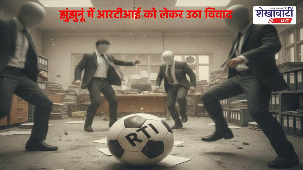 Jhunjhunu News : झुंझुनूं में RTI को ‘फुटबॉल’ बनाने का आरोप