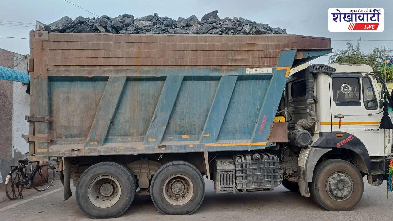 झुंझुनूं पुलिस की संयुक्त कार्रवाई: 6 ओवरलोड डम्पर जब्त, 6.88 लाख रुपये जुर्माना वसूला