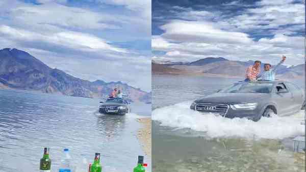 लद्दाख की पैंगोंग झील में दौड़ाई Audi कार, Viral Video पर मचा कोहराम – Latest News – Rajasthan Chronicle