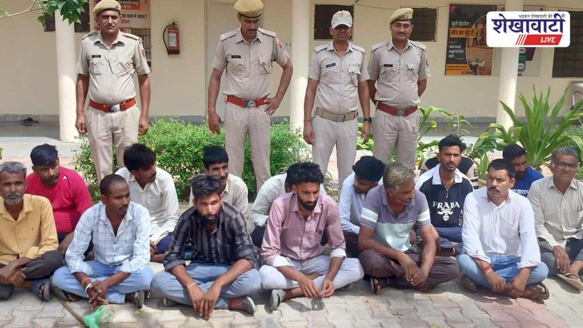 Churu News : एरिया डोमिनेशन अभियान: 15 संदिग्ध हिरासत में