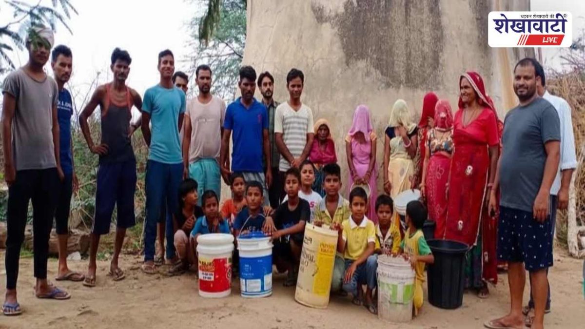 Jhunjhunu News : खेतड़ी के काकरियां में जल संकट, टैंकर पर निर्भर ग्रामीण