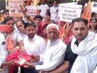 Jhunjhunu News : चिड़ावा में गो सम्मान यात्रा: प्रशासन को सौंपा ज्ञापन