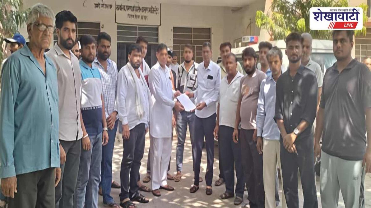 Jhunjhunu News : नरहड़ में खेल मैदान पर कब्जा, ग्रामीणों का विरोध